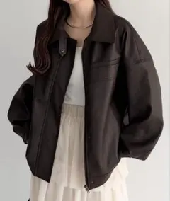 callautia 2wayカラーPUレザージャケット L