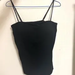 【jm_様専用】UNIQLO エアリズムコットンブラチューブトップ　L ブラック