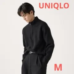 ユニクロスフレヤーンハーフジップセーター　M