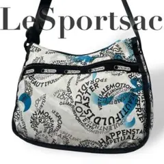 美品 4849 LeSportsac レスポートサック ショルダーバッグホワイト