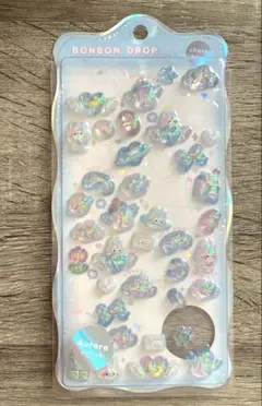 ボンボンドロップシール みずいろボンボン オーロラ