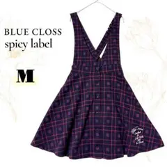 BLUE CLOSS spicy label サロペットスカートM チェック柄のサムネイル