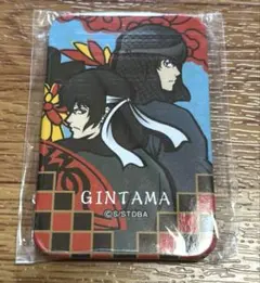 銀魂 スクエアCANバッジ 切り絵風 缶バッジ 坂本辰馬 桂小太郎