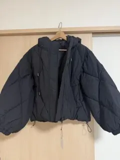 値下げ☆ブラック キルティングジャケット M ボリューム袖