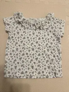 Happywalk 花柄 フリル襟 半袖シャツ 100