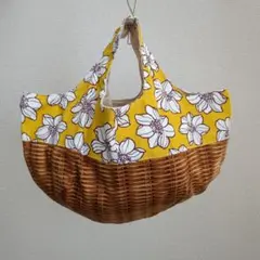 本日限定セール★花柄　 バスケットスタイル☆ハンドメイド
