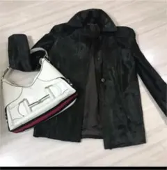 GUCCIハラコレザーコート