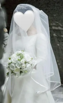 ウェディングベール　タイピング　ロング