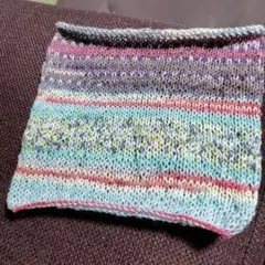 首元が暖かくおしゃれなオパール毛糸ネックウォーマー40