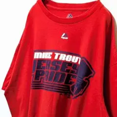 マジェスティックMLBロサンゼルスエンゼルス#27 Tシャツレッド赤XL古着