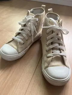 コンバース　ハイカット　ゴールド　サイズ20センチ