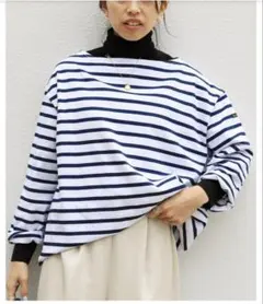 【LE MINOR/ルミノア】ビッグボーダープルオーバー◆（IENA）