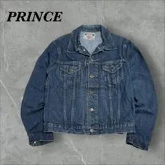 380]PRINCEプリンスジーンズウェア デニムジャケットブルゾン古着 濃紺