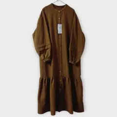 前ボタンワンピース