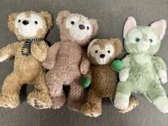 ディズニー ダッフィ　シェリメイ　ぬいぐるみ 4体セット