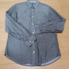 無印良品 グレー Mサイズ 長袖シャツ