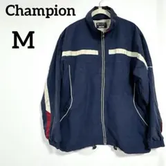 Champion 【M】 ナイロンジャケット ネイビー 長袖 メンズ ポケット付
