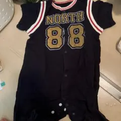 【値下げ】ネイビーのロンパース 50-70cm 半袖