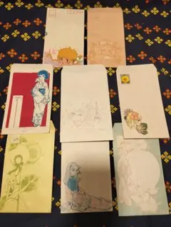 た*み様 昭和レトロ　なかよし付録　りぼん付録　封筒８枚セット