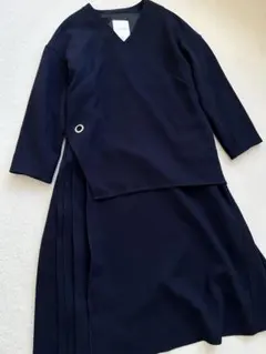 ELENDEEK エレンディーク　サイドプリーツワンピース