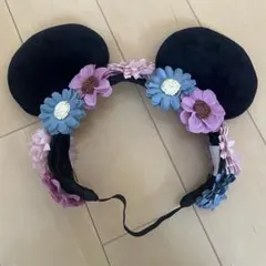 ディズニー　花　カチューシャ　ヘアバンド