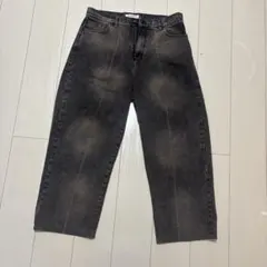 Yardsale ブラック ワイドデニム Mサイズ Yardsale ブラック ワイドデニム Mサイズ