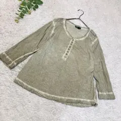 Lauren jeans co. 　7分袖カットソー　ヴィンテージ　Ｌ