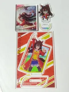 ウマ娘 エルコンドルパサー アクリルブロック ビッグスタンド スタンド3点セット