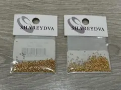 ネイルパーツ①SHAREYDVAスタッズゴールド1.0mm/0.8mm1000個のサムネイル