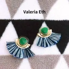 ☆レトロボタン　フリンジ　ピアス/イヤリング ¥1,800 税込 残り1点