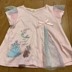 ディズニー プリンセス 半袖Tシャツ ピンク 110cm しまむらRELA