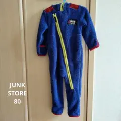 JUNK STORE ボア　ジャンプスーツ　カバーオール　ロンパース 80