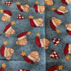 ■USAコットン＊アメリカンカントリー＊クマさんのクリスマス＊28×33cm