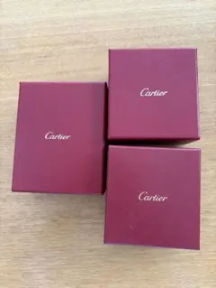 Cartier 赤いボックス 3個セット&紙袋