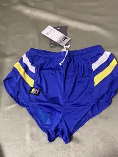 新品・タグ付アシックス フランクショーター ランニングショーツ ブルー M