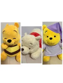 くまのプーさん　ぬいぐるみ　プライズ品　3個セット
