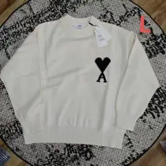 【AMI PARIS 】ハート刺繍 セーター 男女兼用