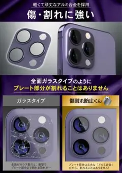iPhone 14 Pro / iphone14ProMax 用レンズ強化ガラス