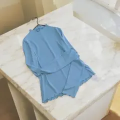 【新品タグ付】INGNI メロウ モックネック 長袖プルオーバー 薄手ニット M