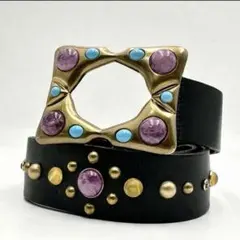 Dolce＆Gabbana ストーン ベルト マルチカラー ドルガバ y2k