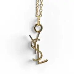 YSL カサンドラロゴ ヴィンテージ ゴールド ネックレスのサムネイル