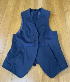 マリテフランソワジルボー ベスト 濃紺Sサイズ　ジレ