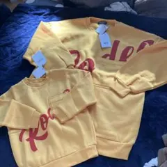 値下げ　新品　RODEO CROWNS イエロー トレーナー 裏起毛　親子コーデ