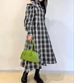 LilyBrownリリーブラウン レイヤードシャツワンピース