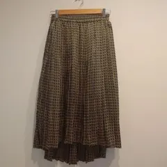 DOUBLE NAME アシンメトリープリーツスカート Fサイズのサムネイル