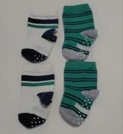 ユニクロ　ベビー靴下 2足セット 滑り止め付き