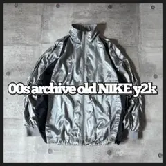 2000's old NIKE nylon jacket cyber y2k