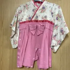 女の子　袴　ロンパース　90 お正月　お雛様　節句　お祝い