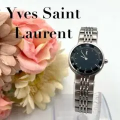 873 新品電池 YSL イヴサンローラン 腕時計 クォーツ ブラック文字盤のサムネイル