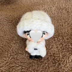 ニット帽マフラーセット　白　SnowMan　すのチルソフビ　ぬい服